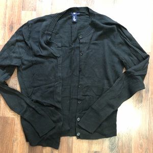 Button-up Black Cardigan from Gap